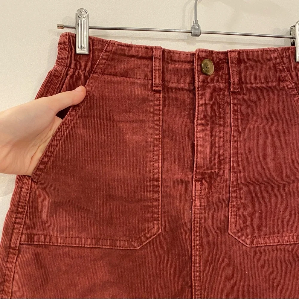 American Eagle Outfitters Betty Cooper Super Stretch Corduroy A-Line Skirt - Picture 7 of 10
